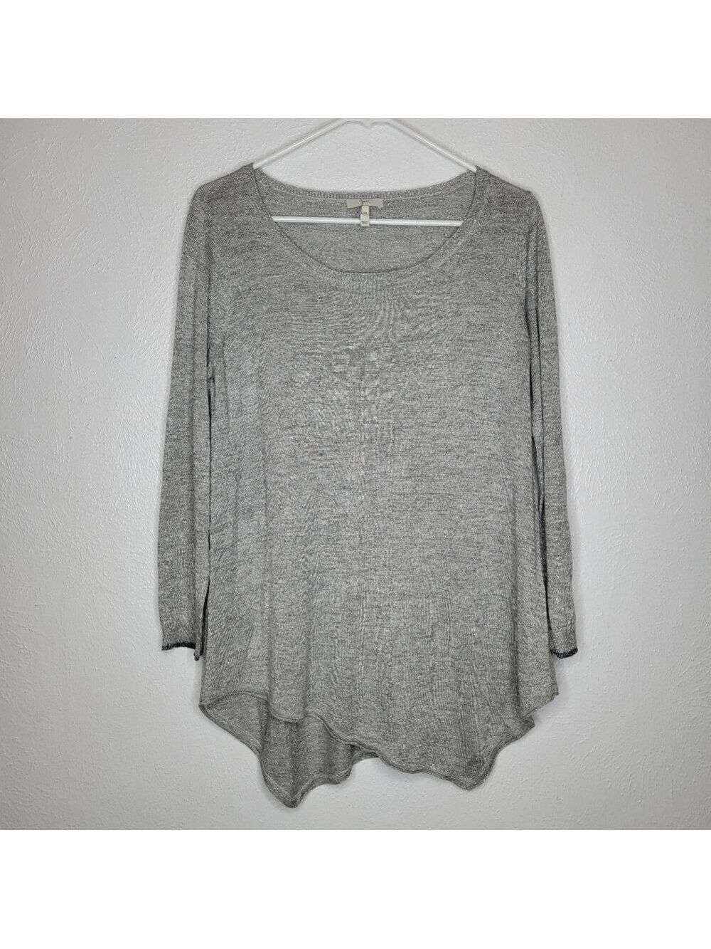 SALE 4/$30 JOIE Tambrel Sweater Silver Metallic Light Sweater Women's Size Med - Picture 2 of 11
